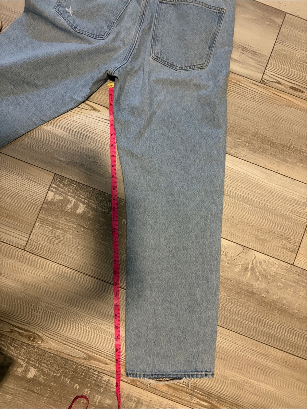 Agolde 90’s Mid Rise Loose Fit Jeans Size 29 Light/mid Wash - Picture 10 of 12